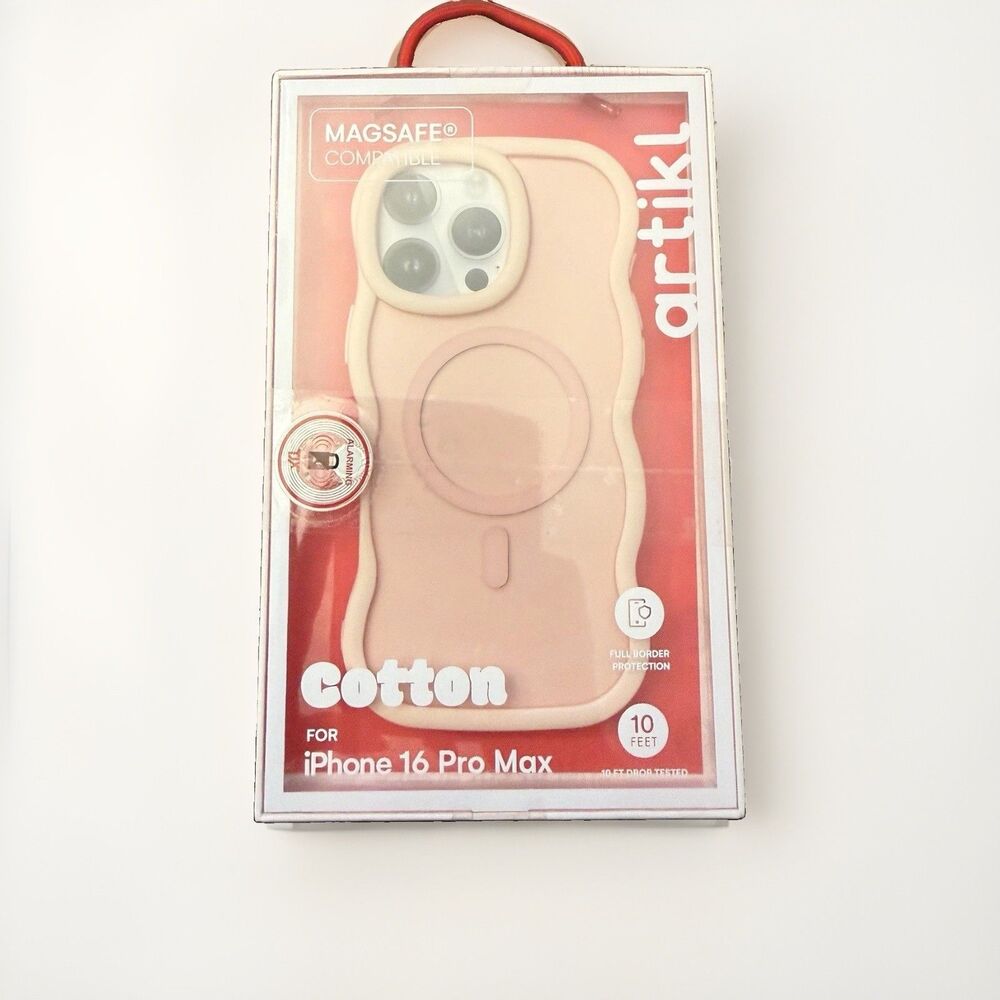 Artikl Cotton Pastel pink  iPhone 16 Pro Max Phone Cover MAGSAFE Compatible NEW